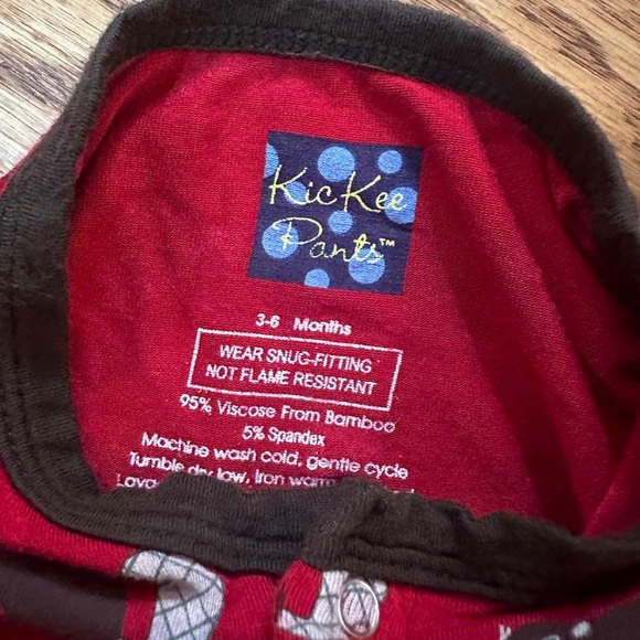 Kickee Pants Bamboo Pajamas 3-6 mo - Picture 3 of 4